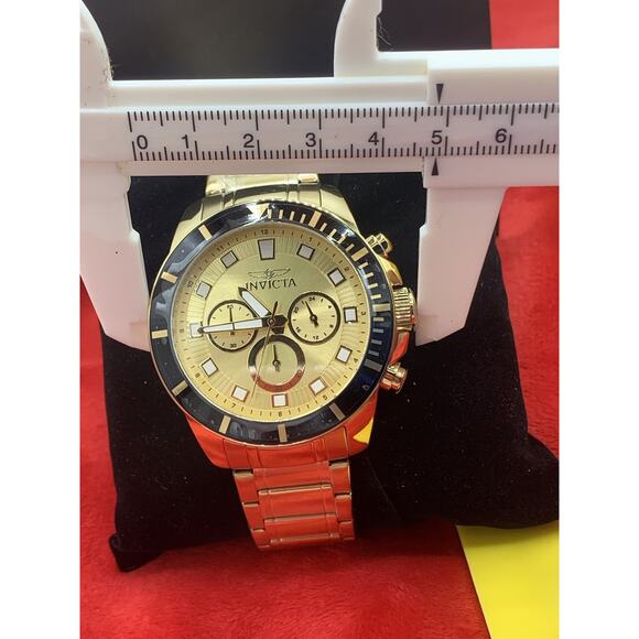 Invicta Mens 45mmWatch Pro Diver Quartz Gold Tone Stainless Steel Bracelet 46045 main image 10